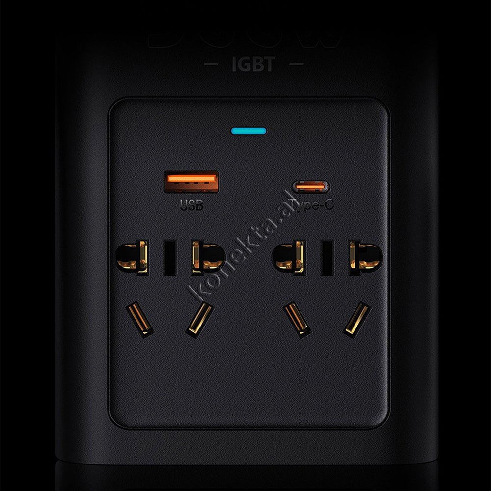 Baseus 300W Energy Converter, Black, 4 Ports - Thumbnail 15