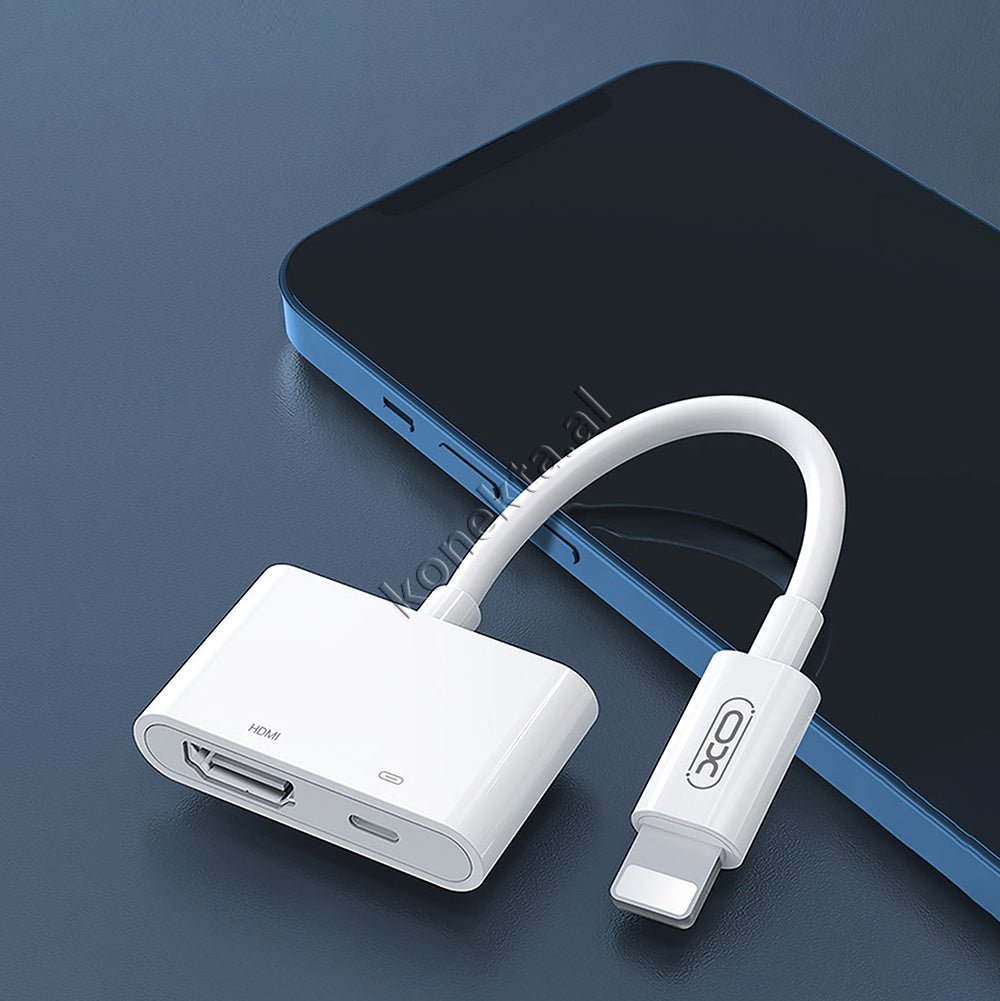 XO Lightning to HDMI Adapter, 15cm - Thumbnail 3