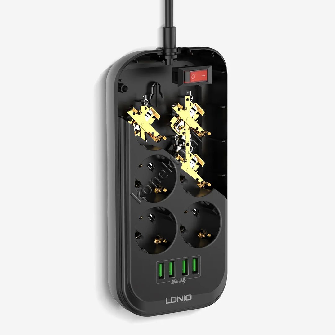 LDNIO SC3604 Power Strip, 6 Sockets, 4 USB Ports, Intelligent Fast Charging - Thumbnail 10
