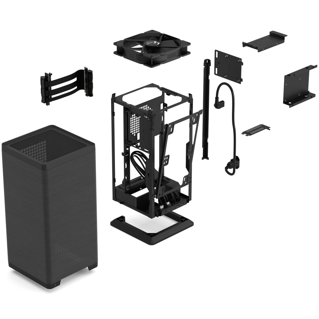 Fractal Mood Case, Mini ITX, Black - Thumbnail 6