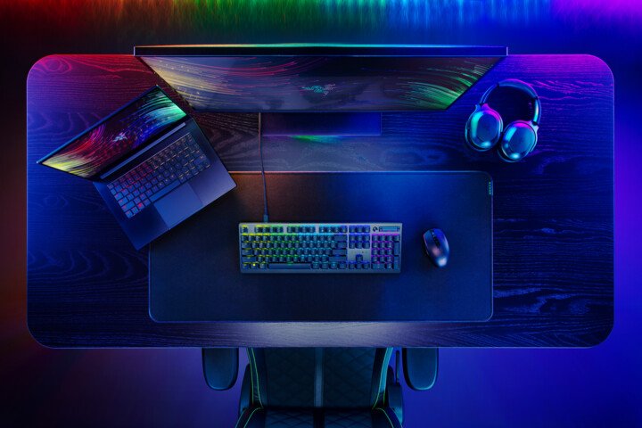 Razer DeathStalker V2 Keyboard, Red switch, US, Black - Thumbnail 8
