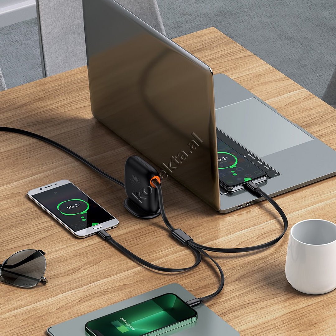 Baseus 3 in 1 Charging Cable Type-C / Lightning / Micro 100W, 1.7m - Thumbnail 12