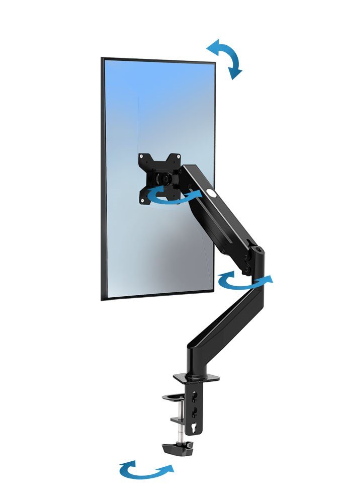 Esperanza ERW019 Monitor Stand, 27-inch, Black - Thumbnail 7