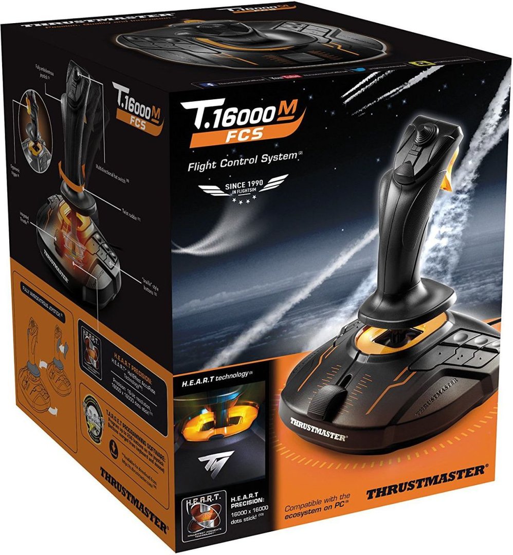Thrustmaster T.16000M FCS Joystick, Black - Thumbnail 4