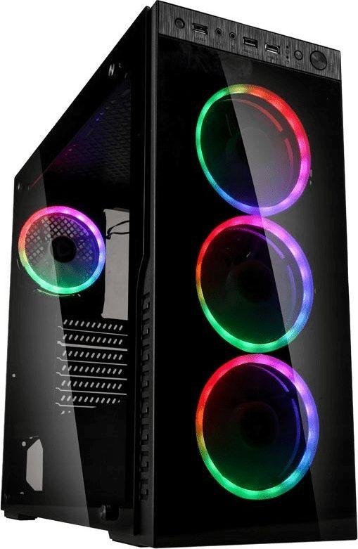 Kolink Horizon RGB Midi Tower, Tempered Glass, Black - Image 1