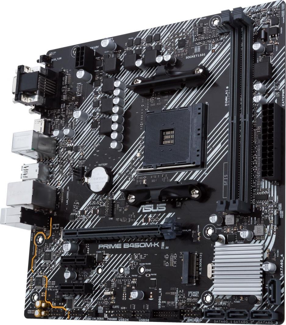 ASUS PRIME B450M-K II Motherboard, AMD B450 - Thumbnail 4