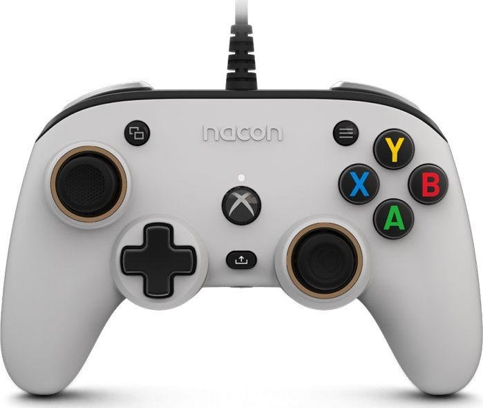 Nacon Pro Compact Controller, Wired, White - Image 1