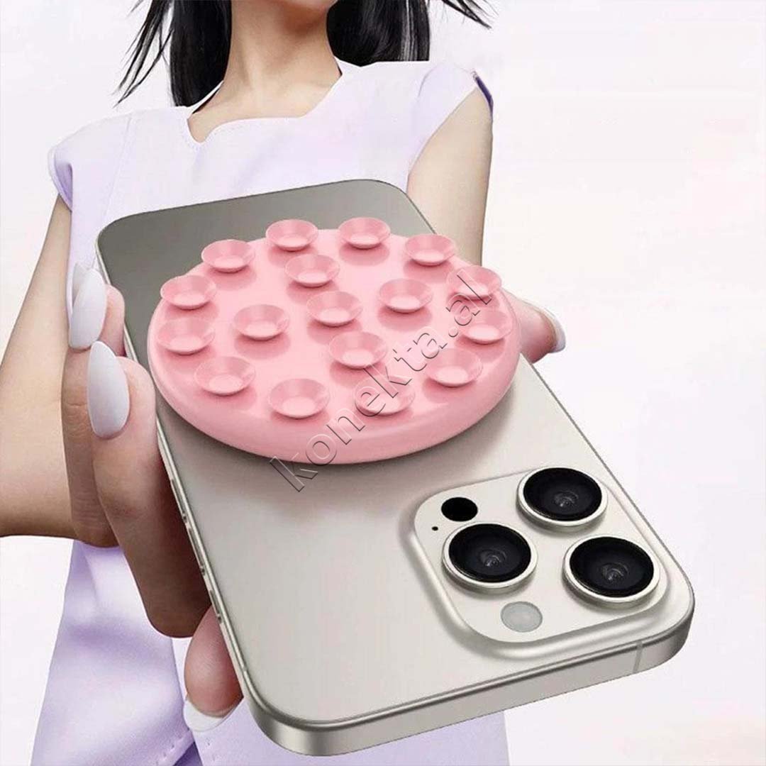 tjetertjeter Mbajtese Celulari Magnetike Me Vakum, Roze, Blu, Vjollce - Thumbnail 2