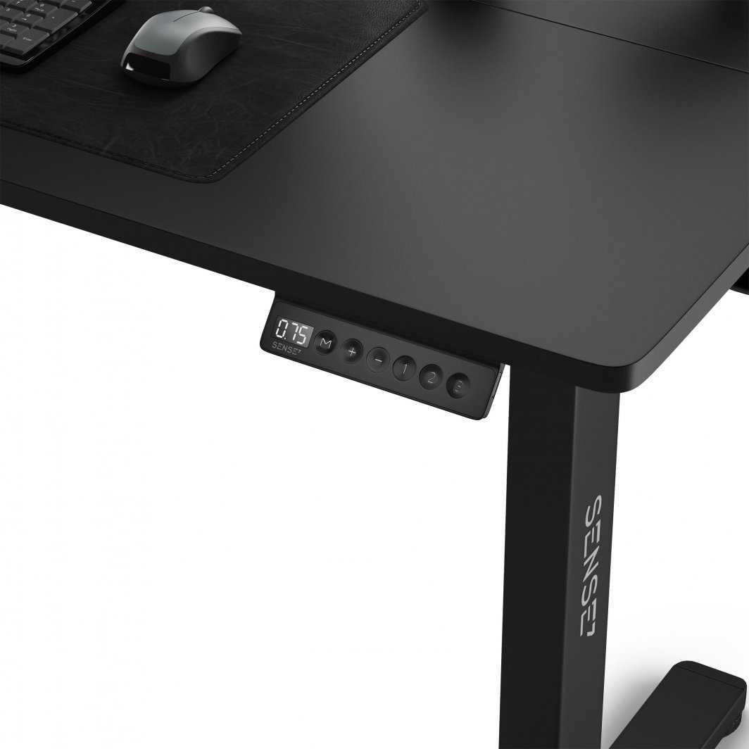 SENSE7 Nojo Electric Desk, 120cm x 60cm, Black - Thumbnail 4