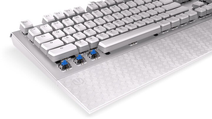 Endorfy Omnis Pudding Onyx Keyboard, White Blue, Kailh Blue, US - Thumbnail 10