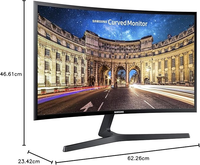 Samsung S27C366EAU Curved Monitor, 27" FHD, 75Hz, Black - Thumbnail 4