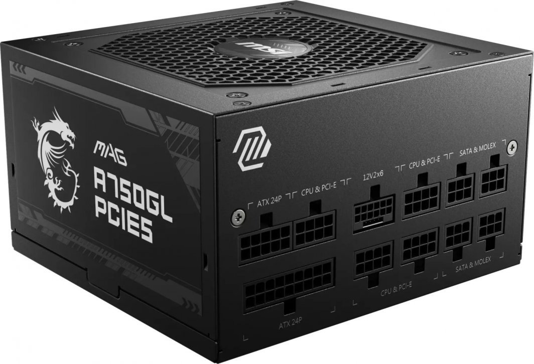 MSI MAG A750GL Power Supply, 750W, ATX 3.0, PCIe 5.0 - Image 1