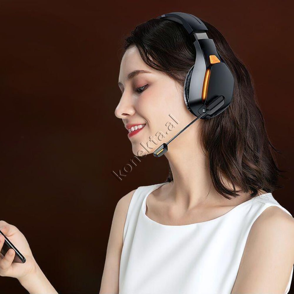 REMAX Headphones Gaming Me Bluetooth dhe Mikrofon HD, E Zeze - Thumbnail 9