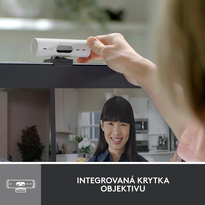 Logitech Brio 500 Webcam, White - Thumbnail 5
