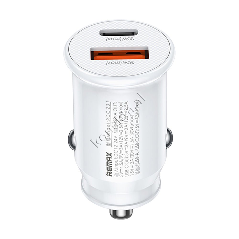 REMAX 30W Fast Charge Adapter, Black / White - Thumbnail 5