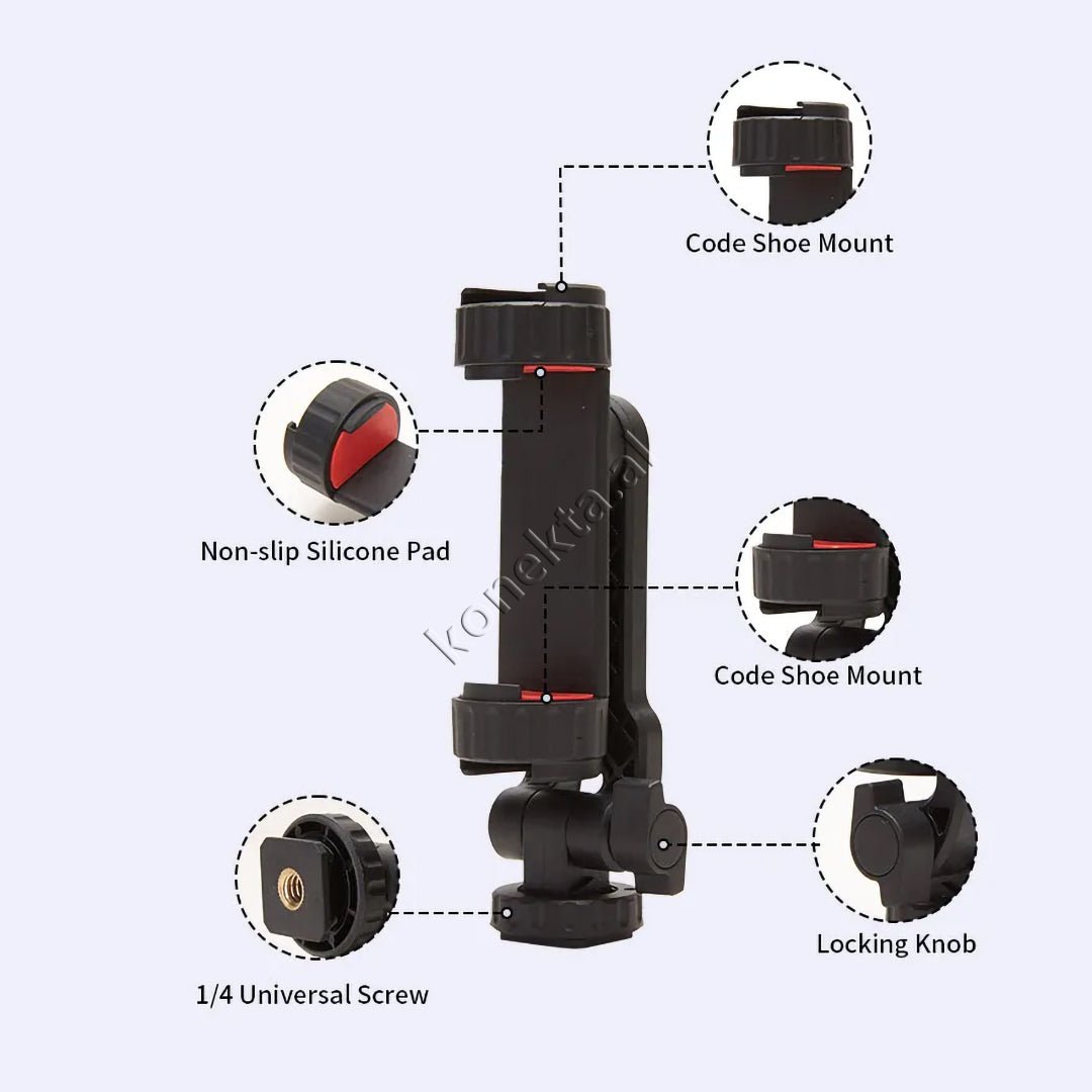 Jmary Phone Holder with 360° Rotation for Camera or Tripod - Thumbnail 3