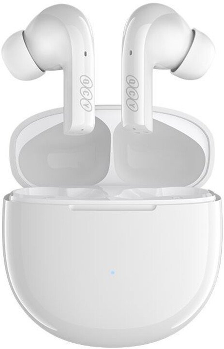 QCY T18 Earbuds, White - Image 1