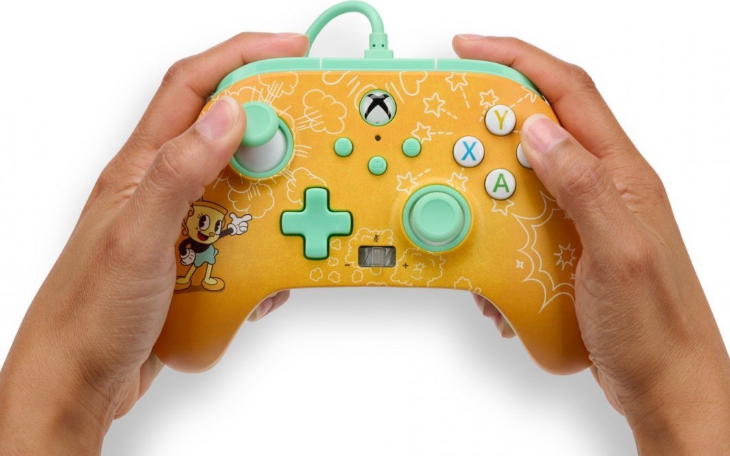 PowerA Xbox Enhanced Cuphead Controller, Wired, Yellow - Thumbnail 9