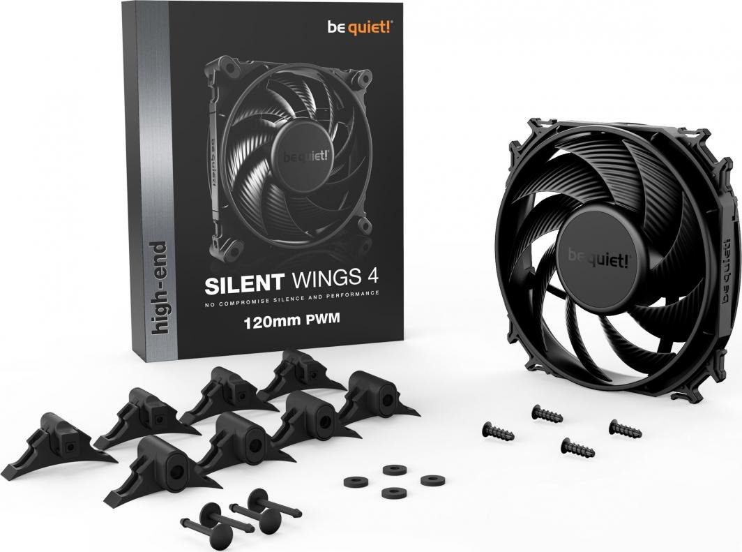 Be quiet! Silent Wings 4 PWM Fan, 120 mm, Black - Thumbnail 4