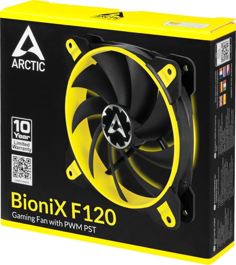 Arctic BioniX F120 Fan, 120 mm, Yellow - Thumbnail 5