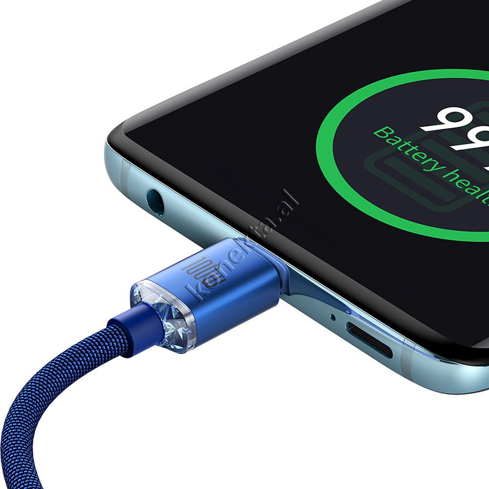 Baseus Type-C to Type-C Charging Cable, 100W, 1m - Thumbnail 5