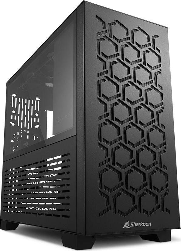 Sharkoon MS-Y1000 Case, Black, Mini Tower - Image 1