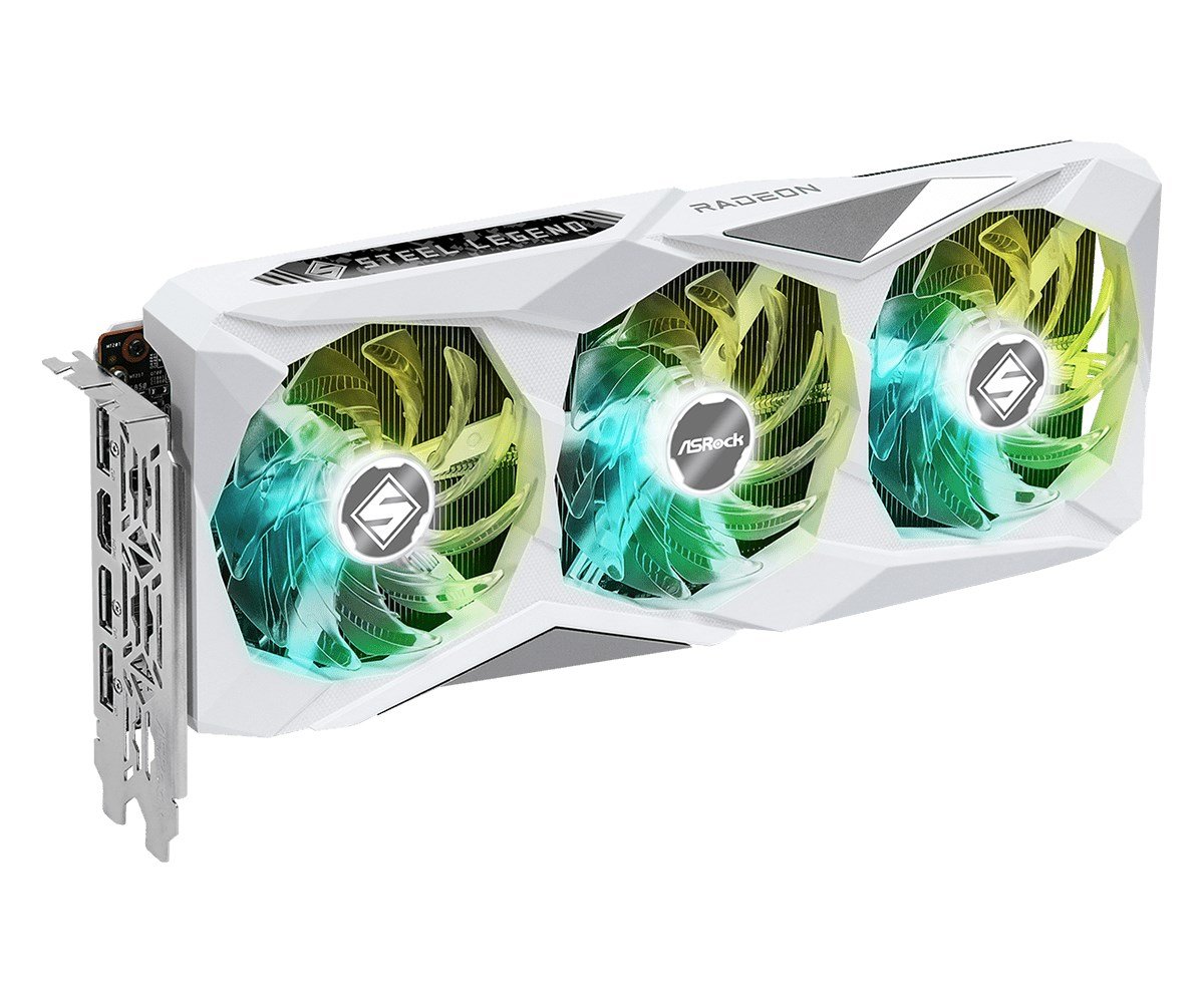 ASRock Radeon RX 7600 Steel Legend Graphics Card 8GB OC - Thumbnail 3