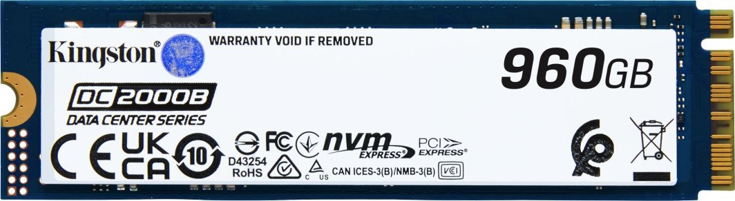 Kingston DC2000B SSD, 960GB, PCI-E x4 Gen 4 NVMe - Thumbnail 2