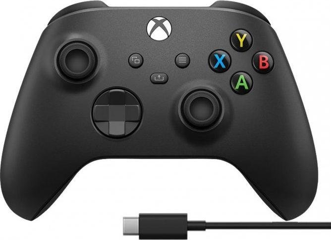 Microsoft Xbox Series X/S Controller, Wireless / Me Kablo, Black - Image 1