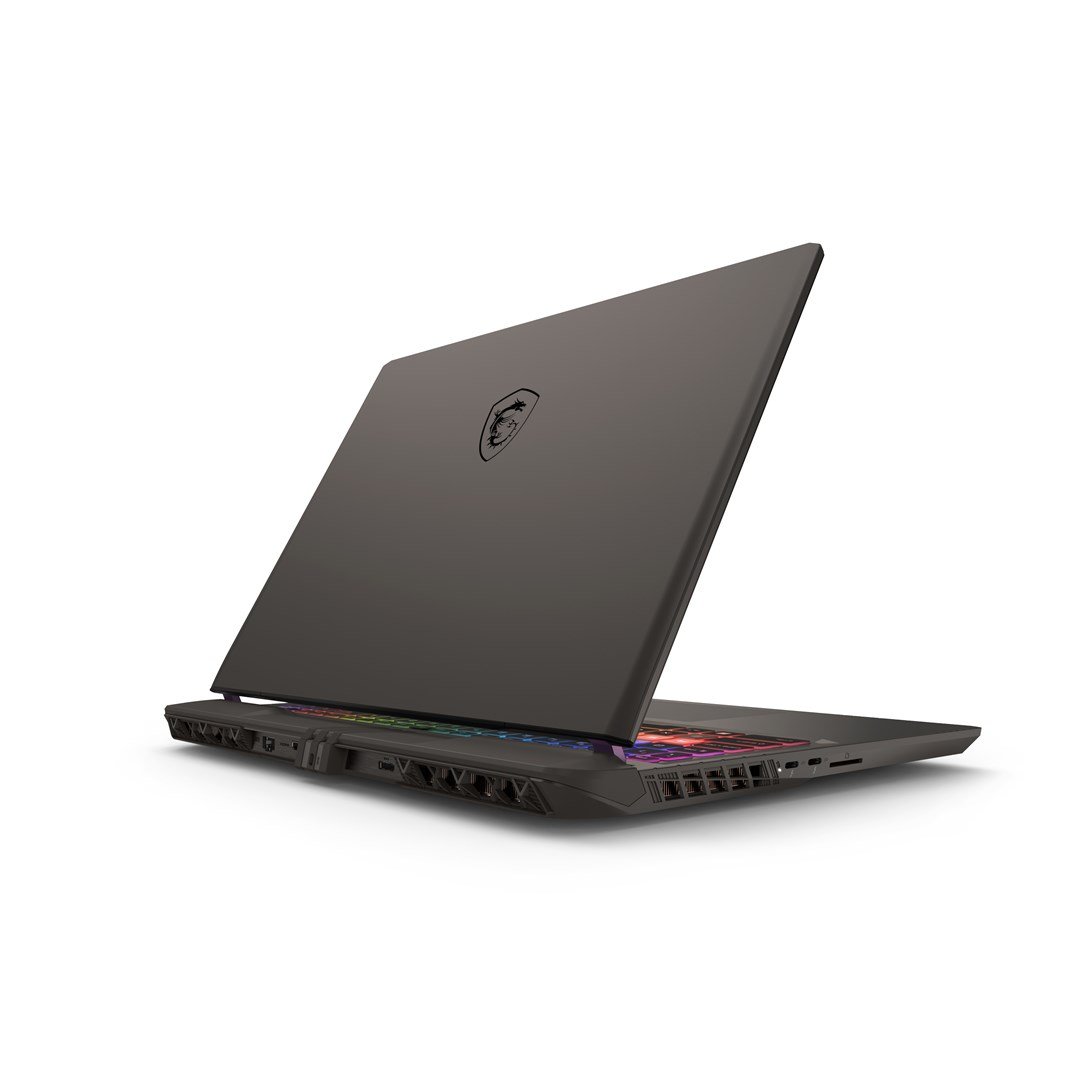 MSI Vector 16 HX AI A2XWIG-405PL Laptop, 16", Intel Core Ultra 9 275HX, 16GB RAM, 1TB SSD, NVIDIA GeForce RTX 5080, Dark Gray - Thumbnail 5