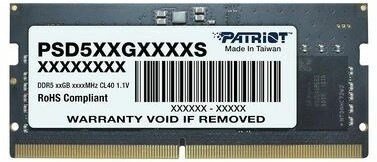 Patriot Signature RAM, 32GB, DDR5, 5600MHz, Black - Image 1