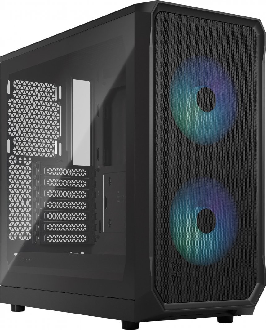 Fractal Design Focus 2 RGB Case, Black, Midi Tower - Image 1