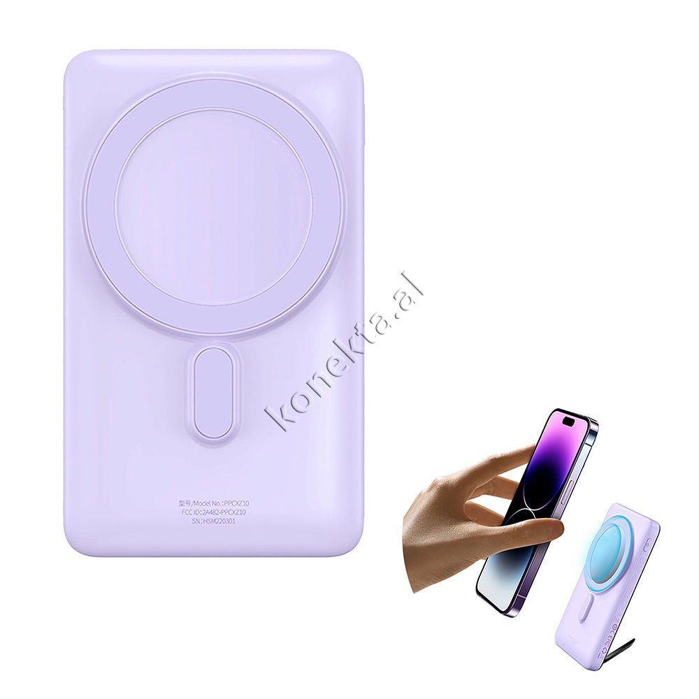 Baseus 10000mAh Battery, Black and Purple - Thumbnail 17