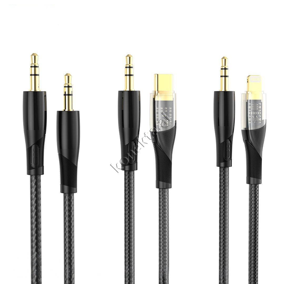 XO AUX Cable, 1m, Lightning / Type-C / AUX to AUX 3.5mm - Thumbnail 9