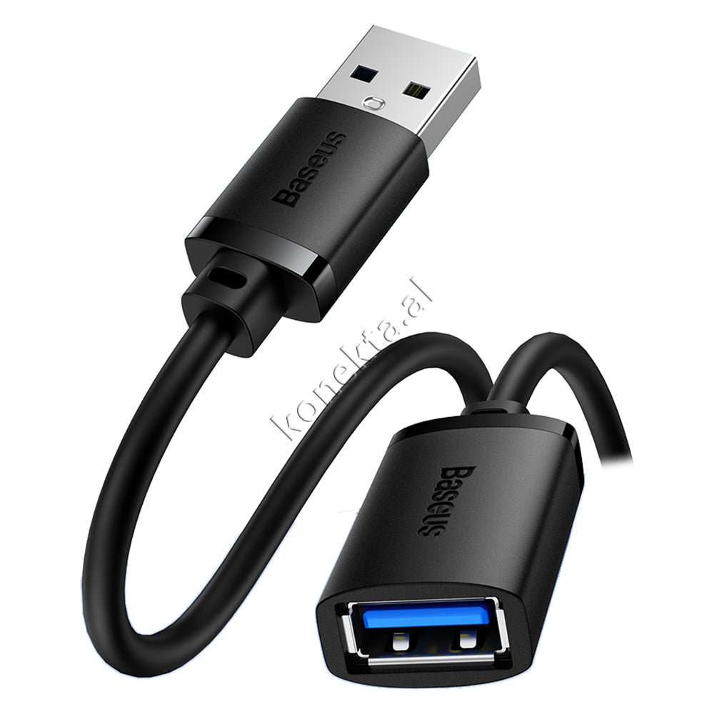 Baseus USB Extension Cable, Black, 1.5m - Image 1
