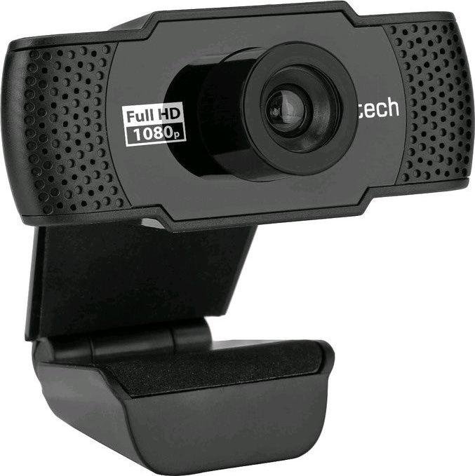 C-Tech CAM-11FHD Webcam, Black - Image 1