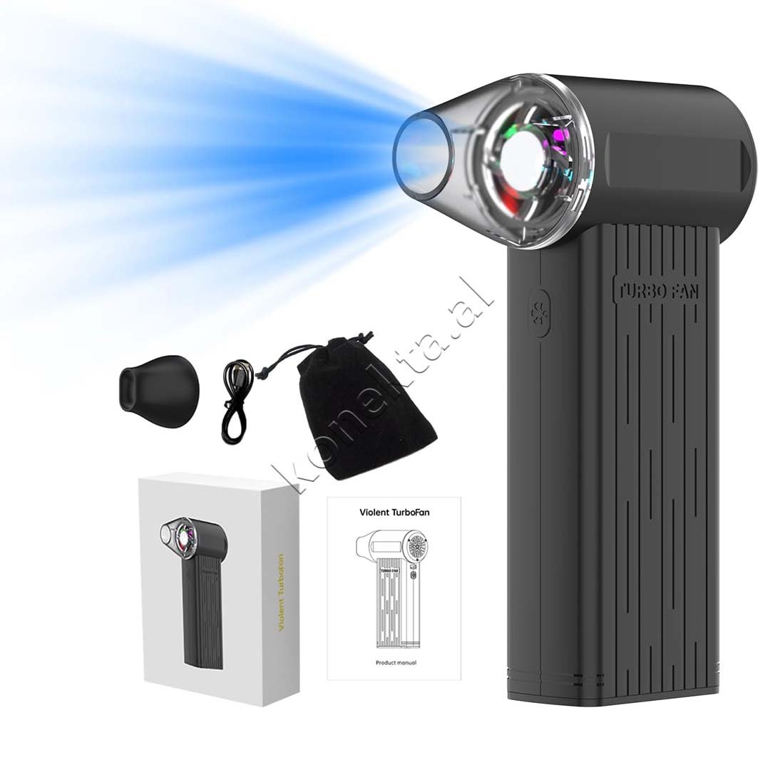 tjetertjeter Turbo Fan Vacuum Cleaner, Gray - Thumbnail 5
