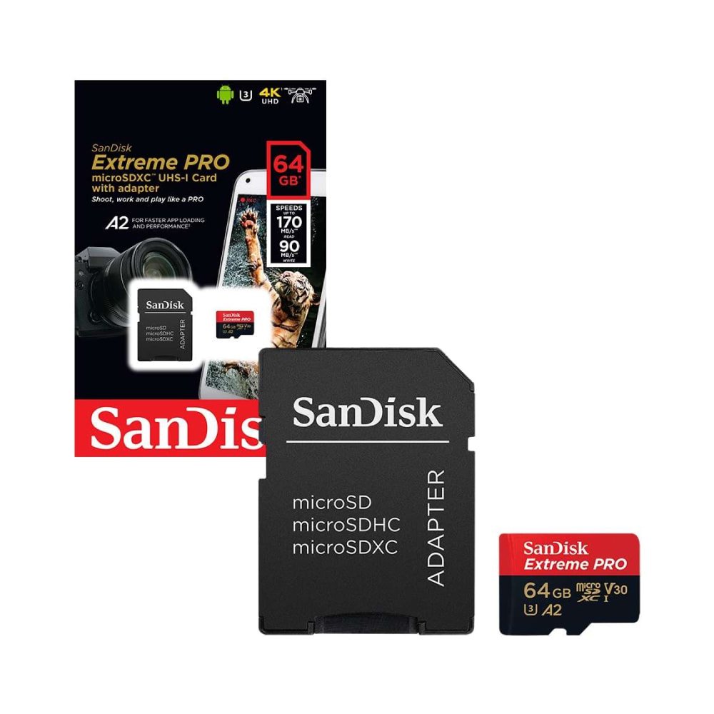 SanDisk Extreme Pro Micro SD Card + Adapter - Thumbnail 3