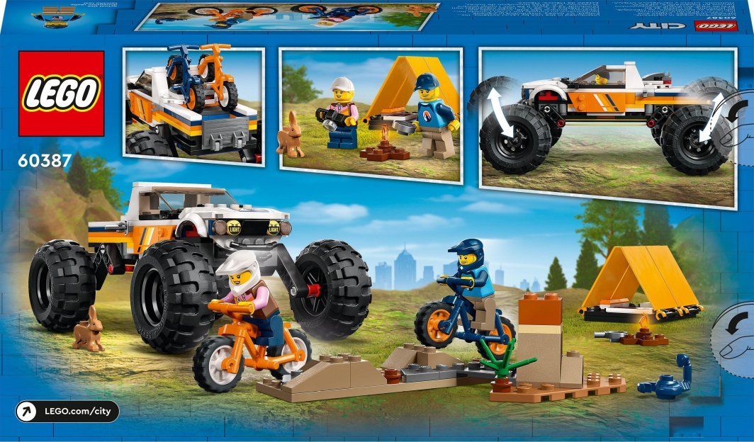 LEGO City 60387 Adventure Set with 4x4 SUV, 252 Pieces - Thumbnail 8