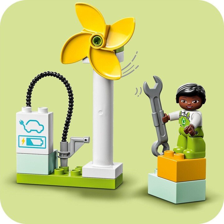 LEGO DUPLO 10985 Wind turbine and electric car, 16 pjesë - Thumbnail 6