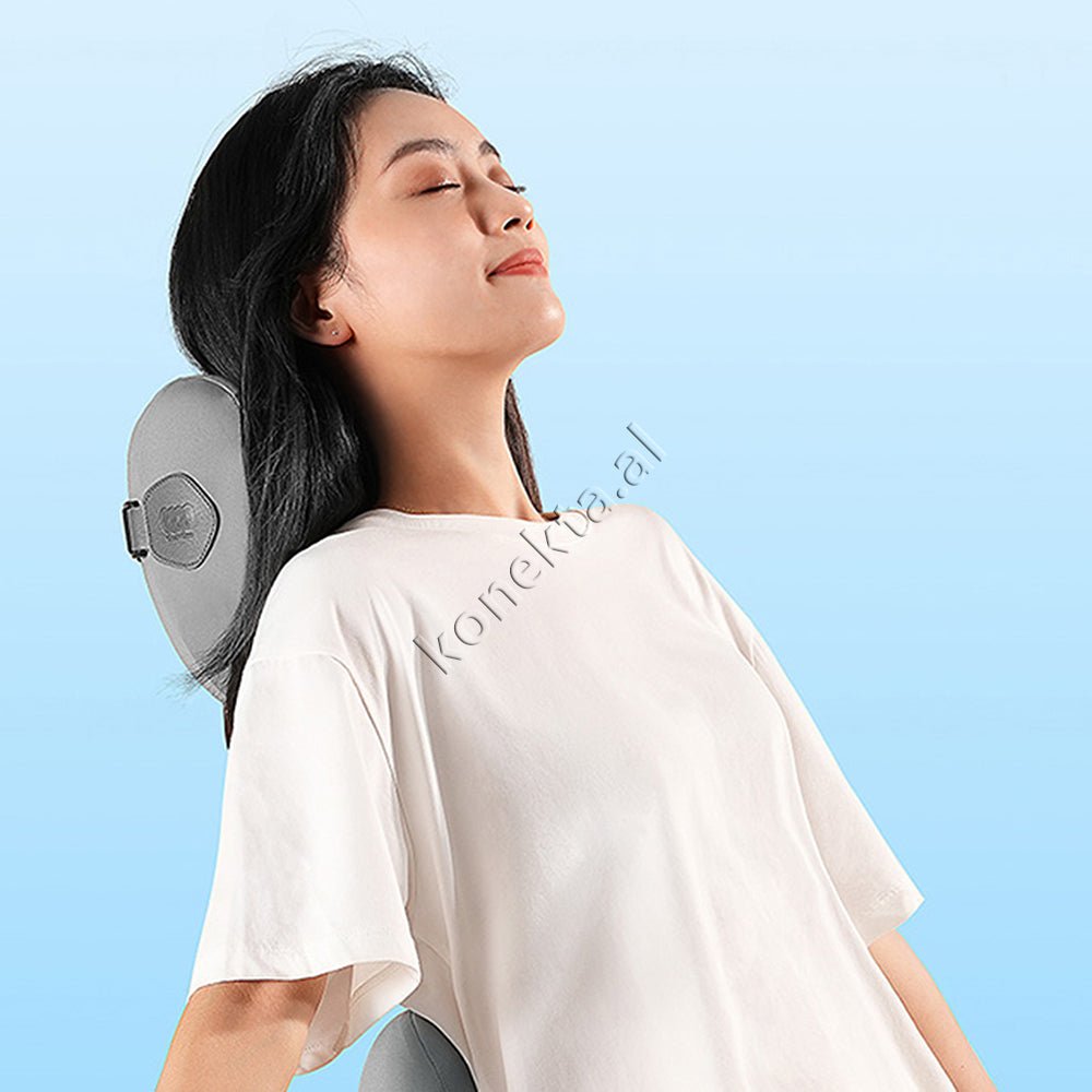 Baseus Multifunctional Memory Neck Pillow, Gray / Orange - Thumbnail 7