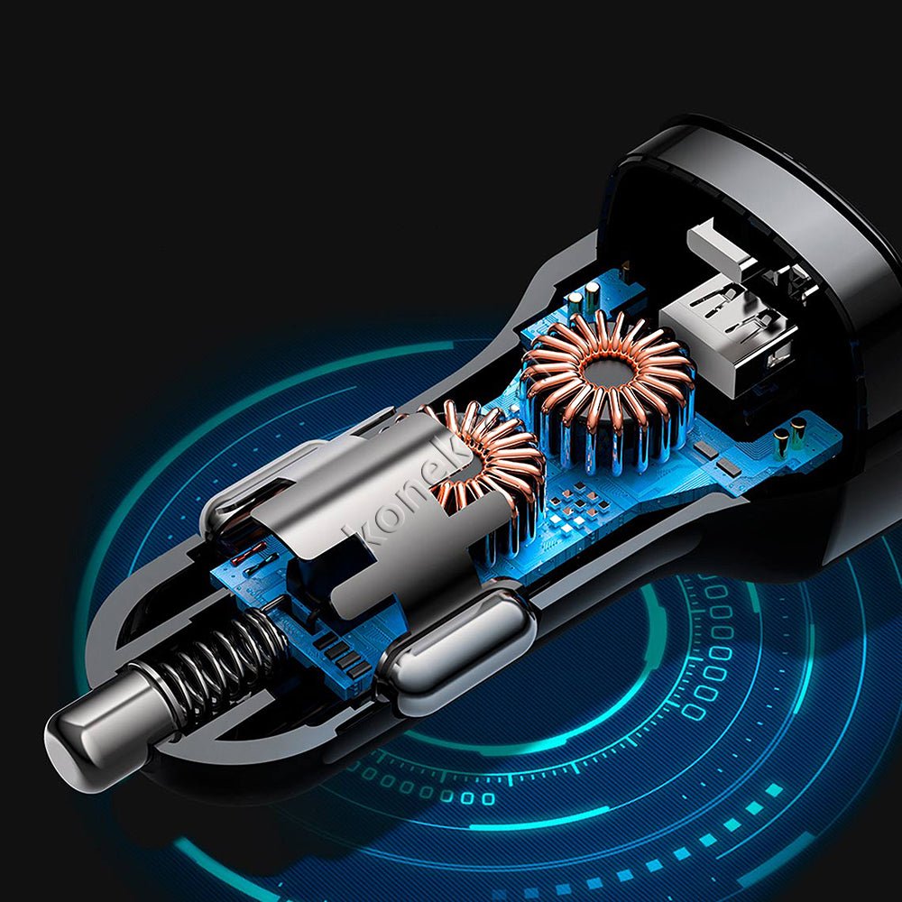 AceFast Car Charger 66W with USB and Type-C Ports - Thumbnail 13