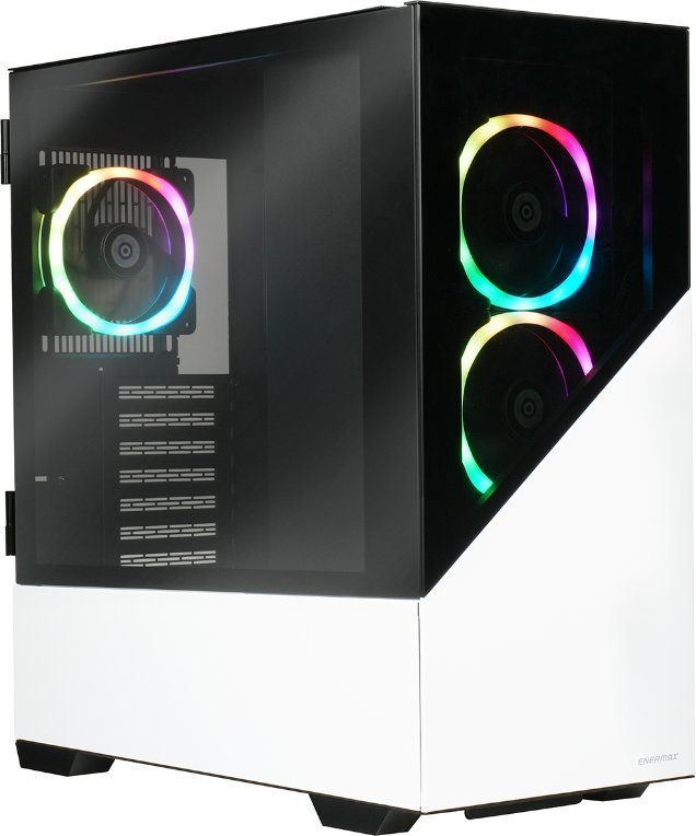 Enermax K8 ARGB Case, White, Midi Tower - Image 1