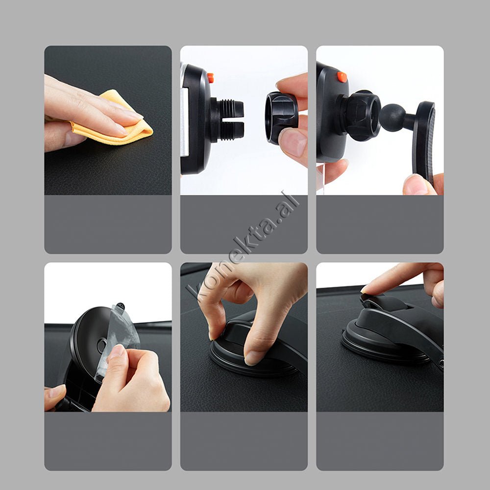 Baseus Car Phone Holder, Black - Thumbnail 20