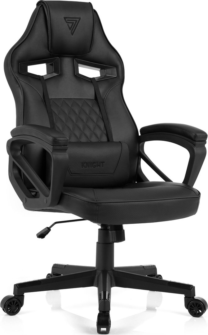 SENSE7 Knight Gaming Chair, Black - Image 1