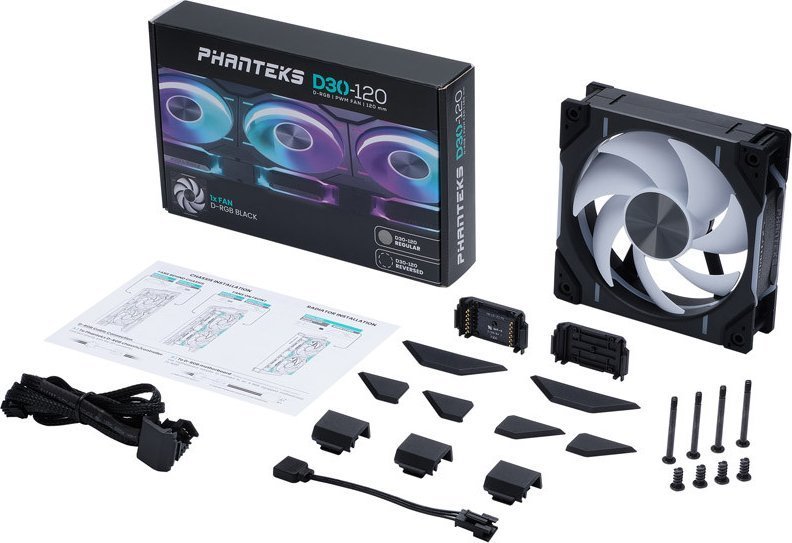 Phanteks D30-120 Fan, D-RGB, 120 mm - Thumbnail 9