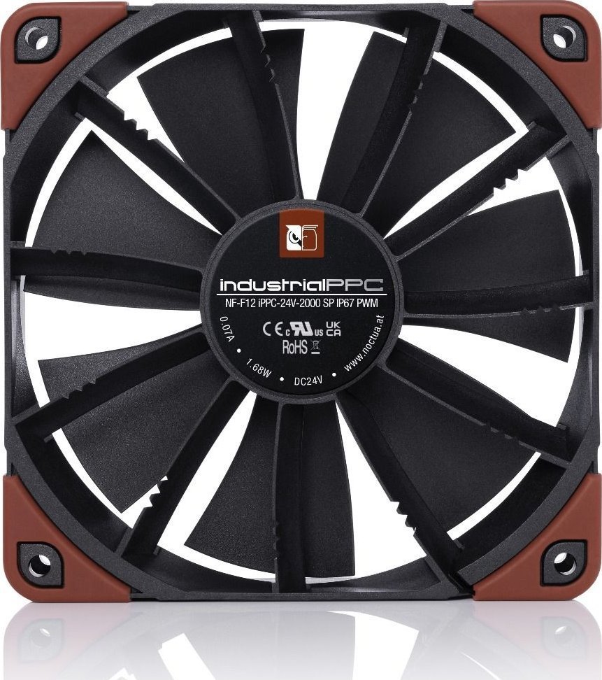 Noctua NF-F12 industrialPPC-24V-2000 SP IP67 PWM Fan, 120 mm - Thumbnail 3