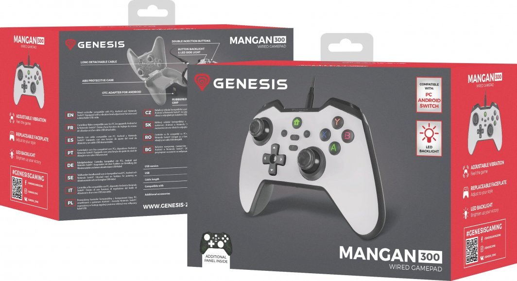 Genesis Mangan 300 Controller, Wired, White - Thumbnail 14