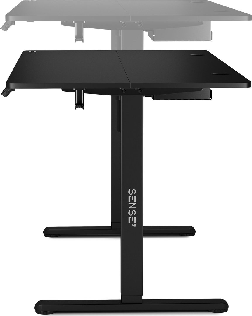 SENSE7 Nojo Gaming Table, 140cm x 70cm, Black - Thumbnail 4