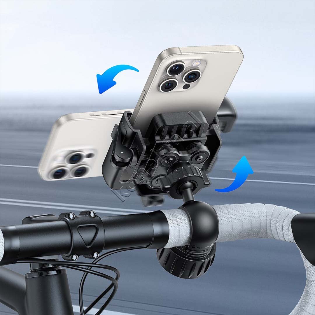 Baseus Bicycle and Motorcycle Phone Holder, Black - Thumbnail 8